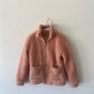 SHEIN kids pink teddy jacket